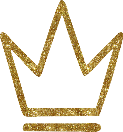 Gold Glitter Crown